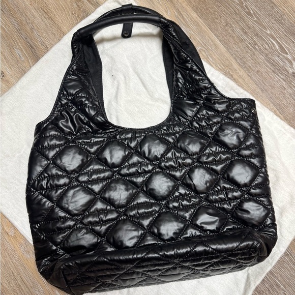 Saint + Sofia Stella Shoulder Tote Bag - Gloss Black - Picture 9 of 10